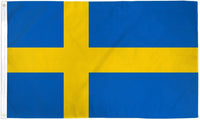 Flag: Sweden Polyester (3'x5')