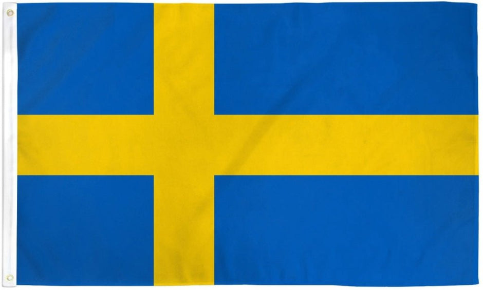 The Flag: Sweden Flag – Polyester National Flag (2x3) features a yellow Nordic cross on blue and is made from weather-resistant polyester for durable outdoor use.
