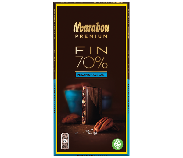 Candy: Marabou - Fin 70% Pekkan & Havssalt (100g)