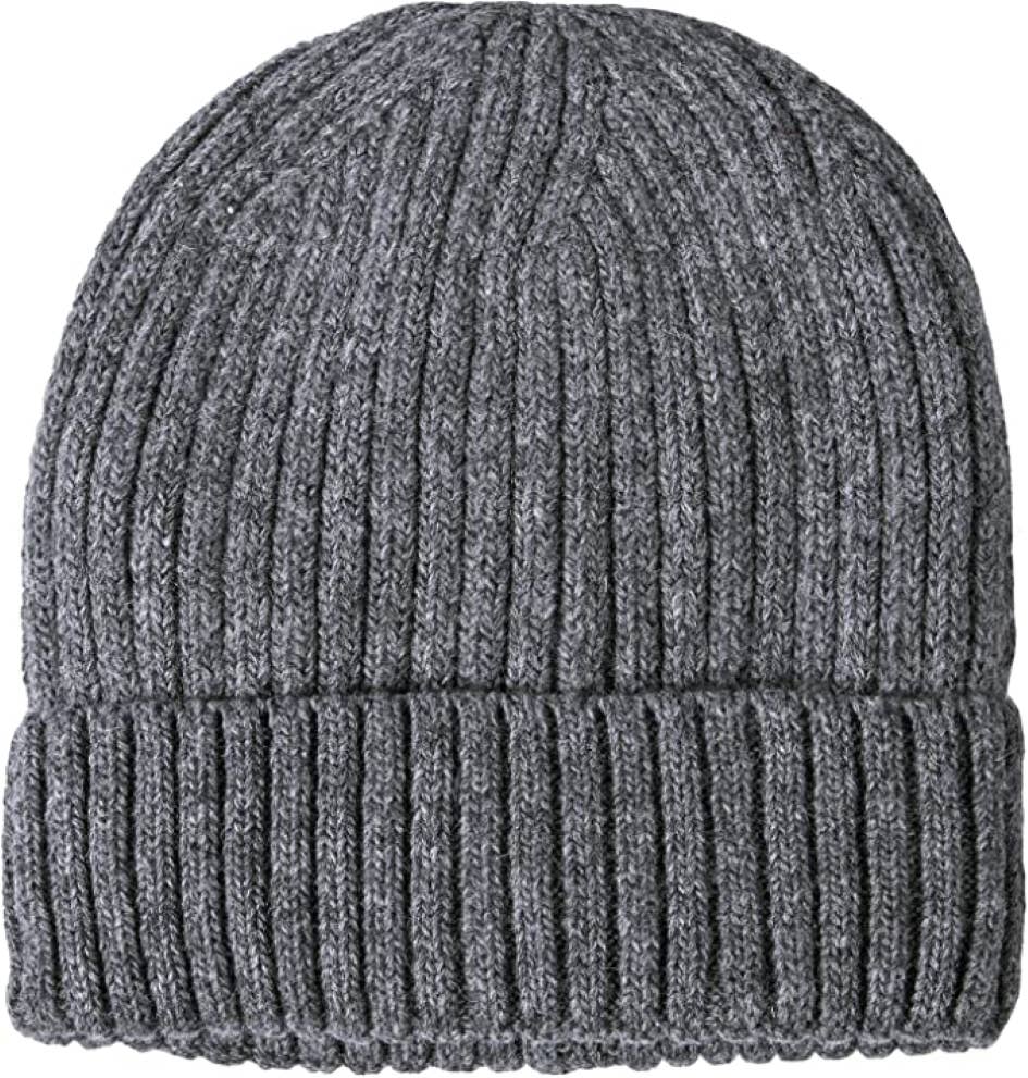 Hat: Vail Bobble Cap Knit Beanie Hat Alpaca Wool Classic Ribbed
