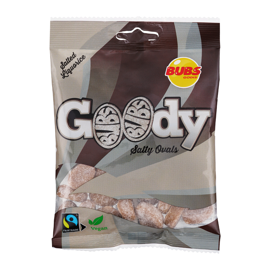 Candy: Bubs Godis Salted Licorice Ovals 90g