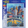 PuzzleTwists Minneapolis Spirit offers a vibrant 1,000-piece jigsaw puzzle with a Minneapolis skyline and Twins text, ensuring an engaging challenge.
