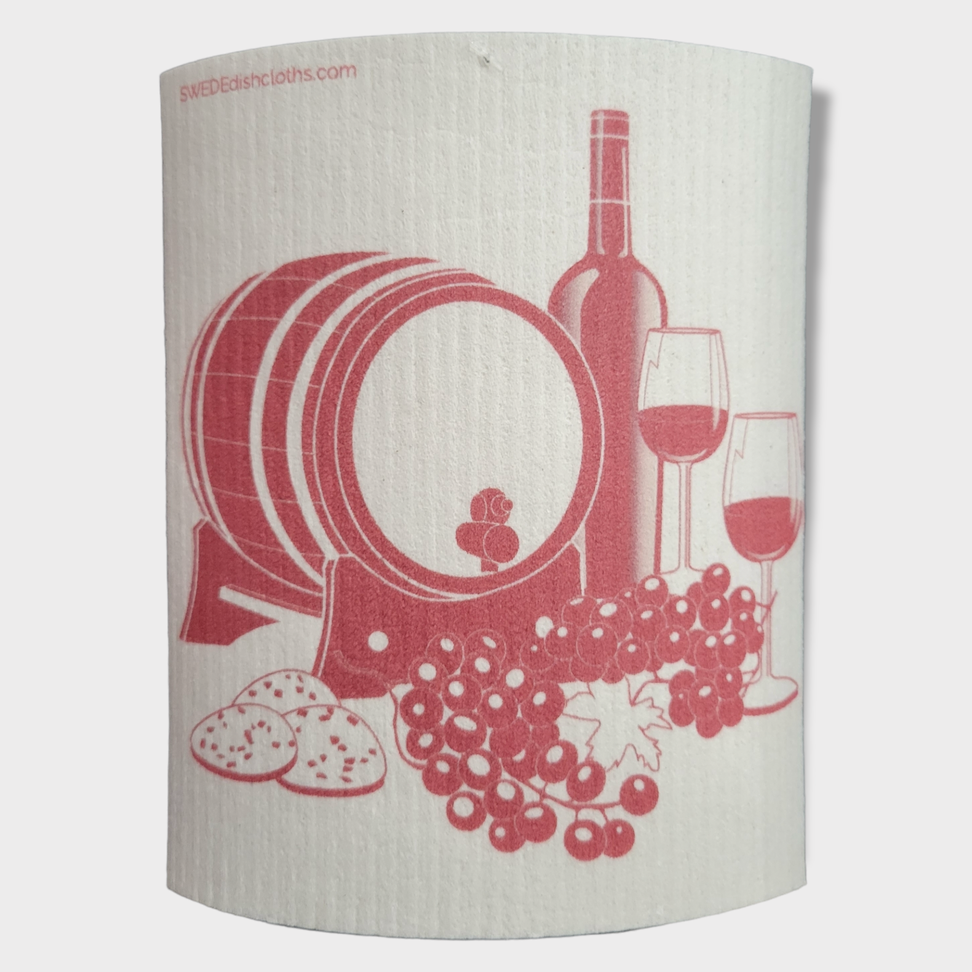 Dish Cloth: Wine Cask, Red