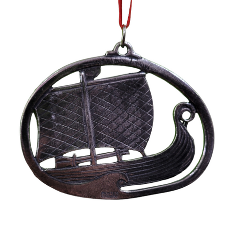 Ornament: Pewter Ship