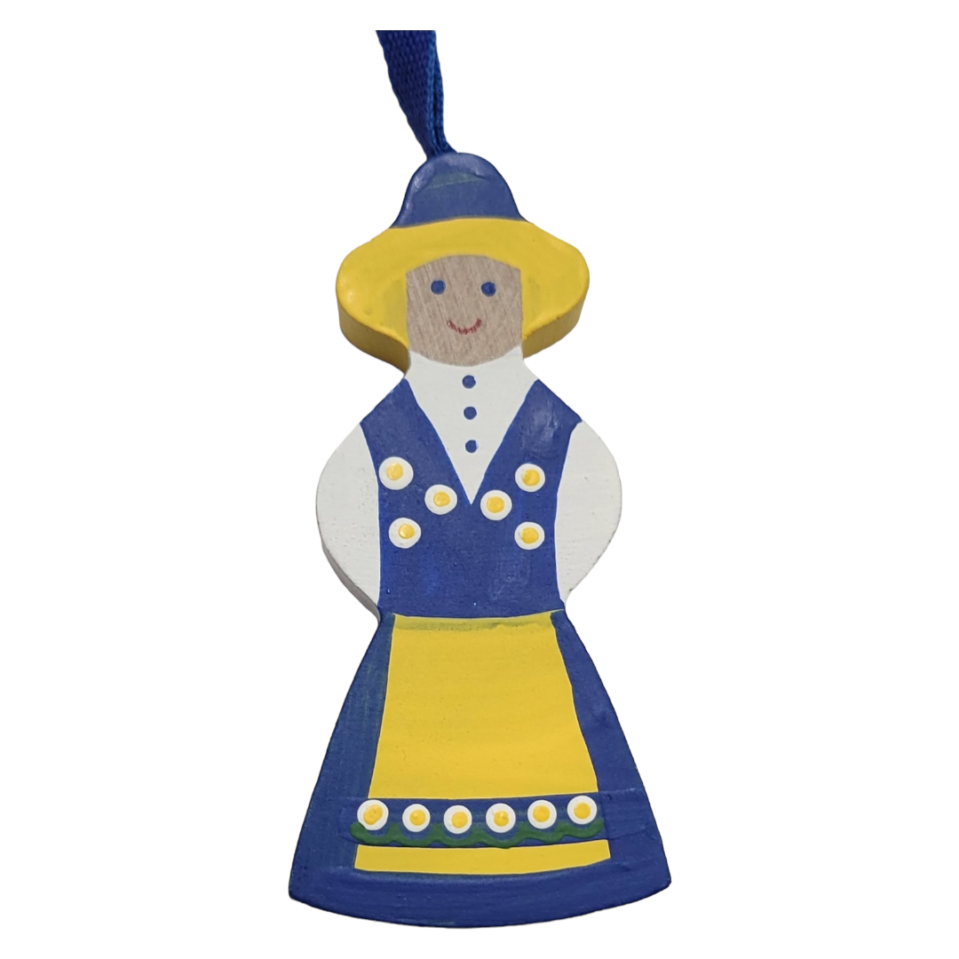 Ornament: National Costume Swedish Girl