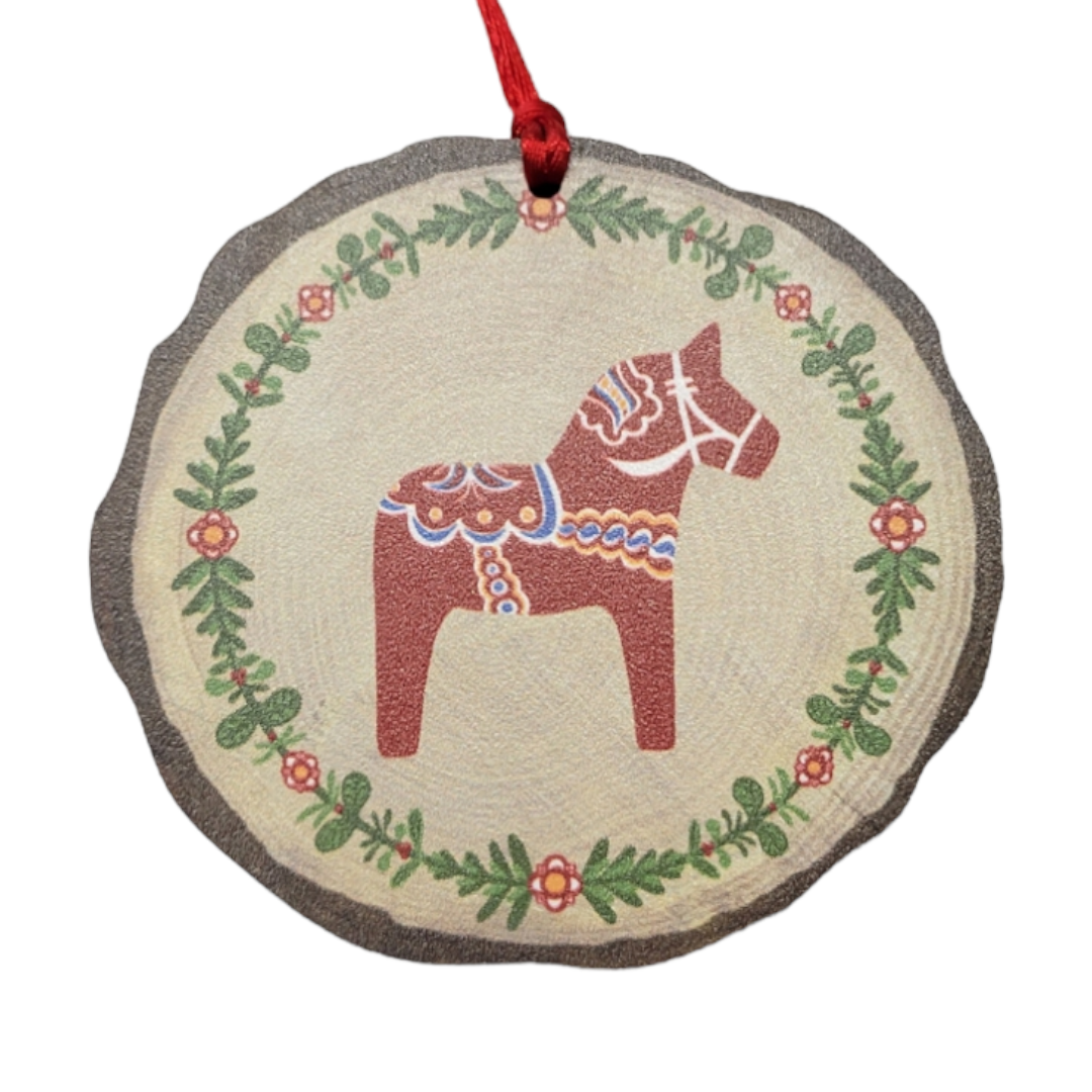 Ornament: Dala Horse, Nordic Collection