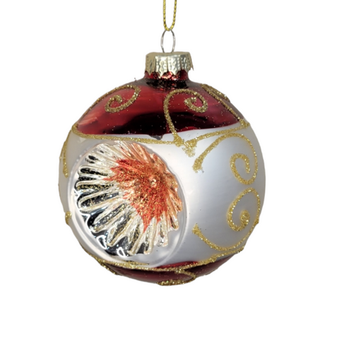 Ornament: Ball with Reflex Glass