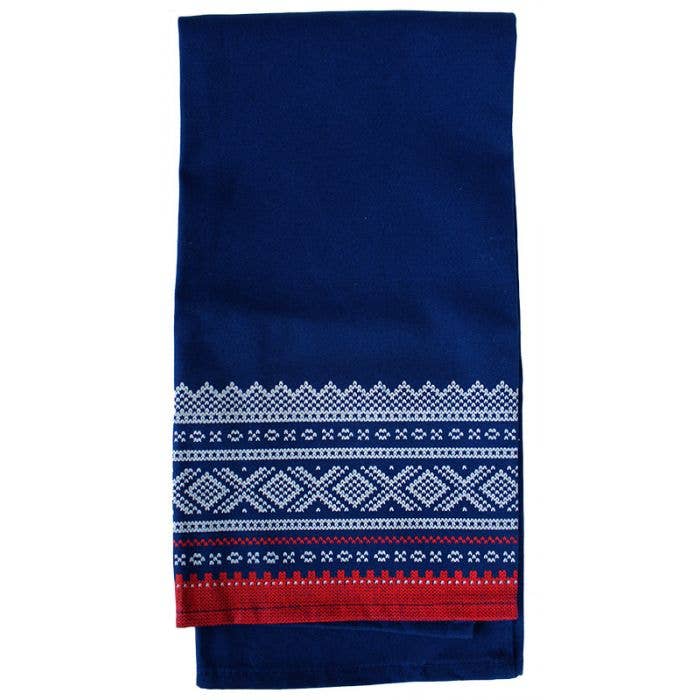 Tea Towel: Marius Pattern Blue