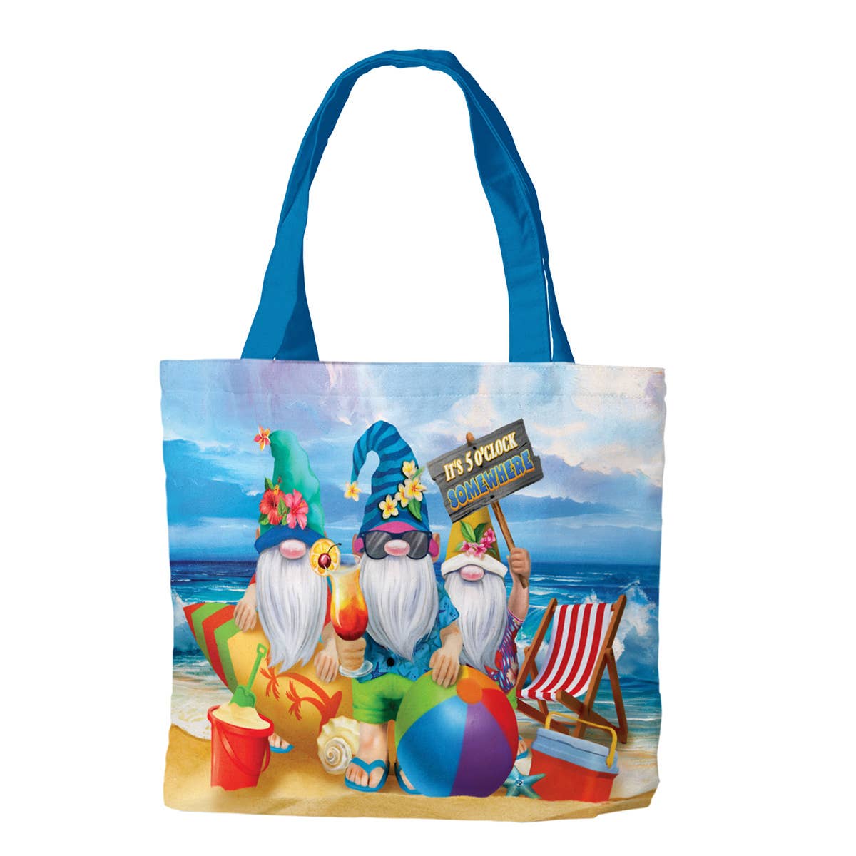 Tote Bag: Summer Gnomes Canvas Tote Bag