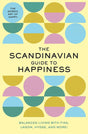 The cover of "Scandinavian Guide to Happiness" displays geometric shapes in soft pastel colors, while its subtitle, "Balanced Living with Fika, Lagom, Hygge, and More!", encourages readers to discover Nordic wisdom and happiness principles for a harmonious life.